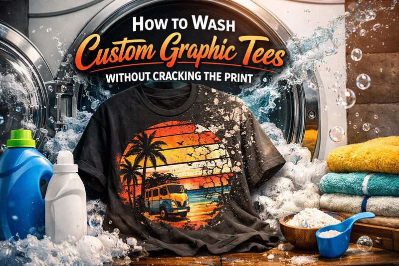  How to Wash Custom Graphic Tees Without Cracking the Print